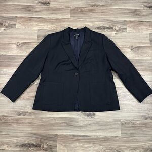 J. Crew Helena Black Twill Classic Blazer Size 20